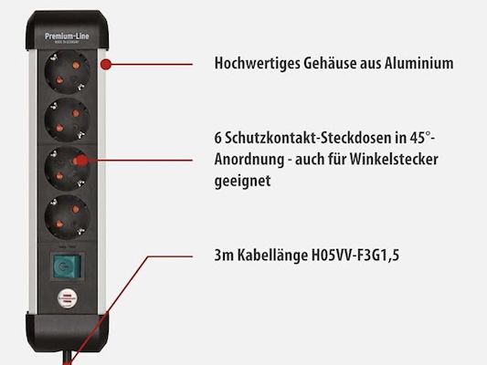 đ Brennenstuhl Premium-Alu-Line Steckdosenleiste 4-Fach ab 12,17⏠(statt 17âŹ) đ Brennenstuhl Premium Alu Line Steckdosenleiste 4 Fach ab 12,17⏠(statt 17âŹ)