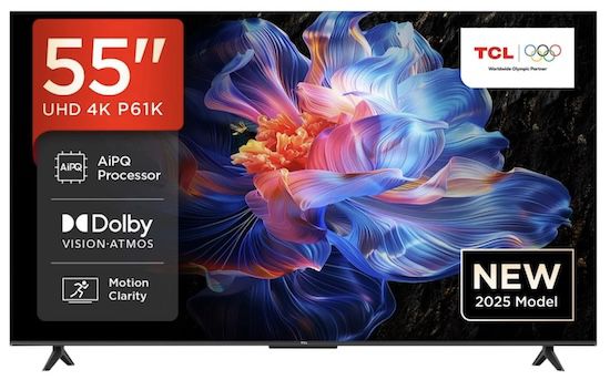 📺 TCL 55P61K   55 Zoll UHD Fernseher für 299,90€ (statt 349€)