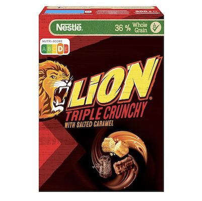 🥣 8er Pack Nestle Lion Triple Crunchy mit Salted Caramel, je 300g ab 19,77€ (statt 31€)