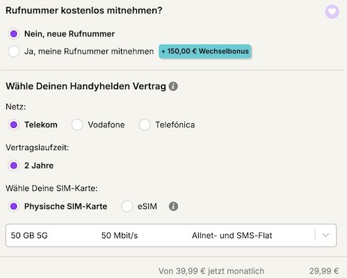 🍄🎮 Nintendo Switch 2 Mario Kart World + Telekom Allnet 50GB für 29,99€ mtl. + 150€ Bonus