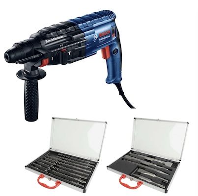 👷 Bosch SDS-PLUS Bohrhammer GBH 240 inkl. Koffer & Walter Bohrer-/Meißel-Satz für 119,99€ (statt 168€)