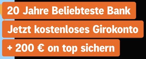 🔥 ING kostenloses Girokonto + kostenlose VISA + 200€ Prämie 💰