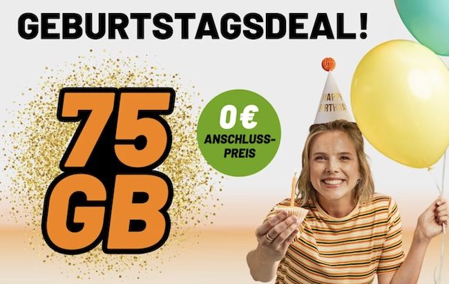 🎉 klarmobil Geburtstag   Vodafone Tarife mit 75GB, 150GB oder 200GB ab 9,99€