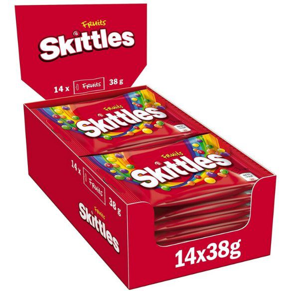 🍬 14x Skittles Kaubonbons Fruits ab 7€ (statt 10€)