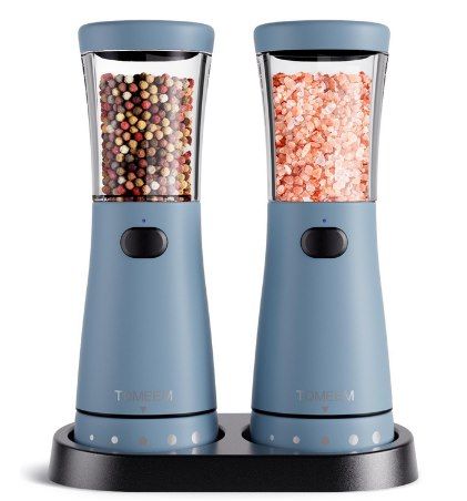 🧂 TOMEEM elektr. Salz- & Pfeffermühle mit 5 Mahlstufen ab 18,39€ (statt 22€)