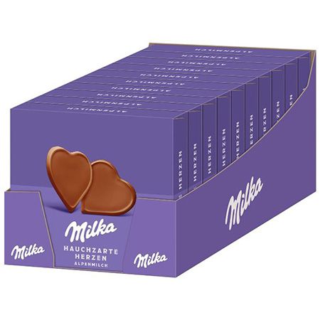 🍫 10er Pack Milka I love Milka Herzen, je 130g ab 21,59€ (statt 35€)