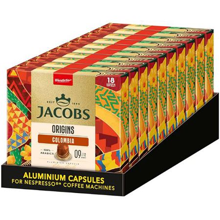 ☕ 180er Pack Jacobs Colombia Single Origin Kaffeekapseln ab 44€ (statt 60€)