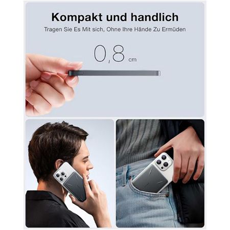 🔋 Torras Ultra Slim MagPro MagSafe Power Bank mit 5.000mAh für 11,51€ (statt 29€)
