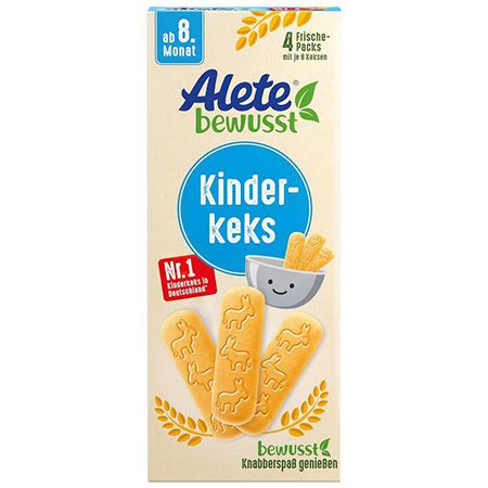 🍪 Alete bewusst Kinderkeks, Butterkeks aus Weizen ab 1,25€ (statt 2€)