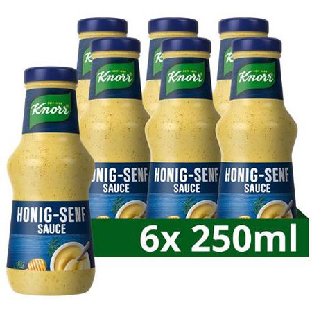 🌭 6er Pack Knorr Honig-Senf Sauce, Cremig, 250ml ab 7€ (statt 13€)