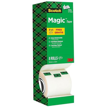 📦 8er Pack Scotch Magic Tape Unsichtbares Klebeband ab 13€ (statt 17€)