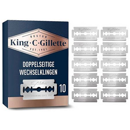 🪒 2 x 10er Pack King C. Gillette Systemrasierklingen ab 6,90€ (statt 10€)