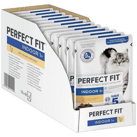 🐈 12er Pack Perfect Fit Indoor mit Huhn, je 85g ab 6,82€ (statt 11€)