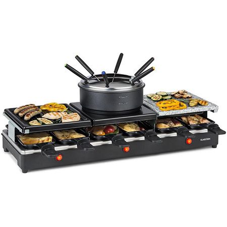 🥓 Klarstein Fonduelette XL 3-in-1 Raclette-Grill & Fondue für 76,70€ (statt 98€)
