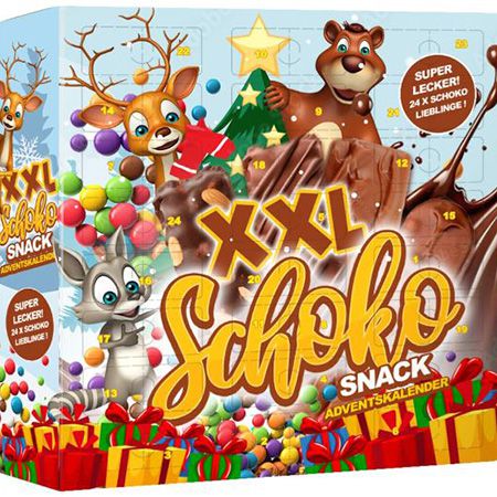 🍫 Huber XXL Schoko Snack Adventskalender mit Mars, Twix, Snickers, etc. für 9,99€ (statt 20€)