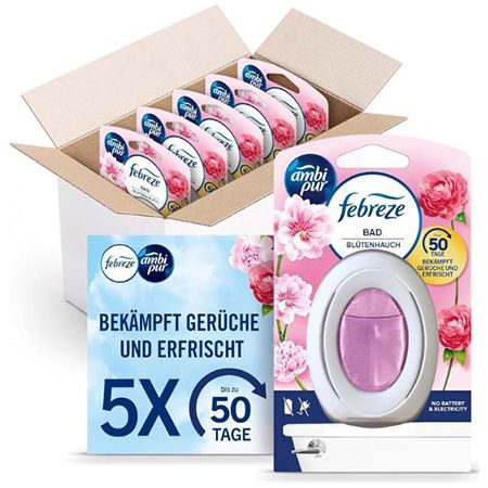 🚽 5er Pack Febreze Bad Lufterfrischer Blütenhauch ab 9,92€ (statt 15€) 🚽 5er Pack Febreze Bad Lufterfrischer Blütenhauch ab 9,92€ (statt 15€)