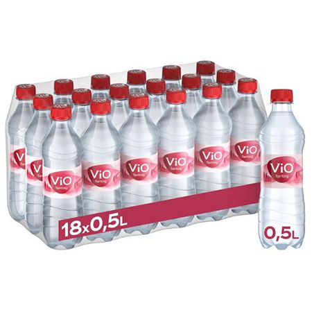 🥤 18er Pack ViO Wasser Spritzig mit Kohlensäure, 0,5L ab 10€ (statt 16€) – 0,56€ pro Flasche