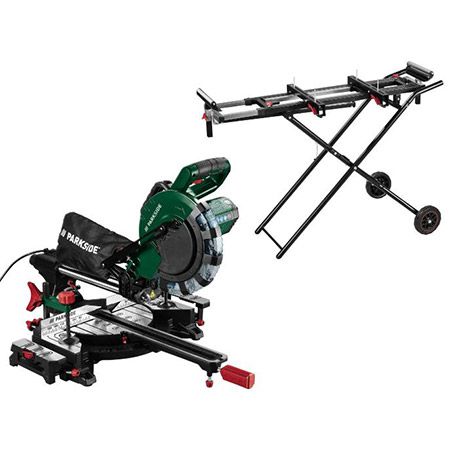 🪚 Parkside PZKS 2000 C3 Kapp- & Zugsäge + Arbeitstisch für 177,90€ (statt 228€)