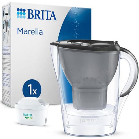 🚰 Brita Marella Wasserfilter-Kanne, 2,4L inkl. Kartusche für 12,99€ (statt 20€)
