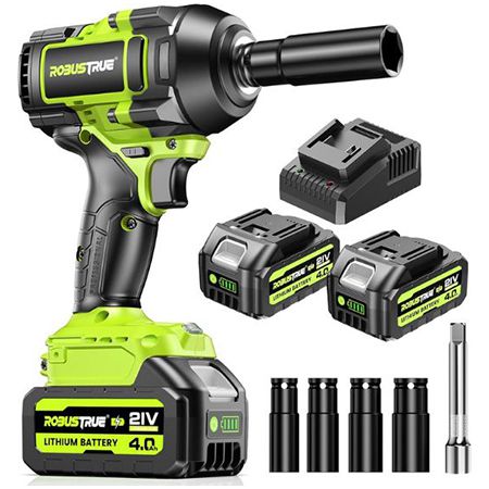 🧰 Robustrue Akku Schlagschrauber Set mit Akkus & Ladegerät für 64,99€ (statt 130€)