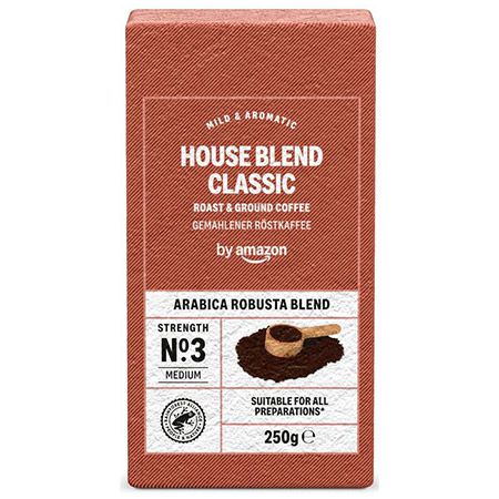 ☕ by Amazon House Blend Gemahlene Mischung, 250g ab 3€ (statt 4,26€)