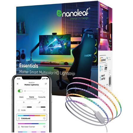 💡 Nanoleaf Matter Essentials HD RGBIC Lightstrip, 5m für 48,99€ (statt 60€)