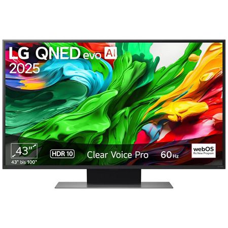 📺 LG 43QNED86A6C 43″ 4K QNED evo AI TV für 449€ (statt 530€)