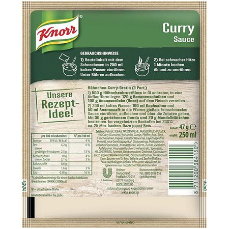 🍛 19x Knorr Feinschmecker Curry Sauce, je 250ml ab 16,87€ (statt 25€) 🍛 19x Knorr Feinschmecker Curry Sauce, je 250ml ab 16,87€ (statt 25€)