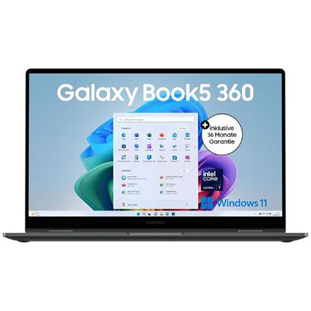 💻 Samsung Galaxy Book5 360 15,6″ 2-in-1-Laptop mit Intel Ultra 7 für 979€ (statt 1.200€)