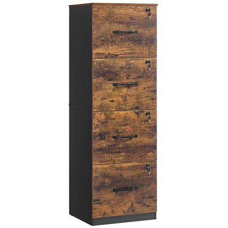 📄 Vasagle Aktenschrank mit 4 abschließbaren Schubladen für 71,99€ (statt 90€)