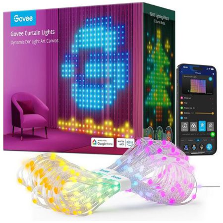 💡 Govee Curtain Lights 520 RGBIC LED Lichterkette, 2 x 1,5m für 64,99€ (statt 83€)