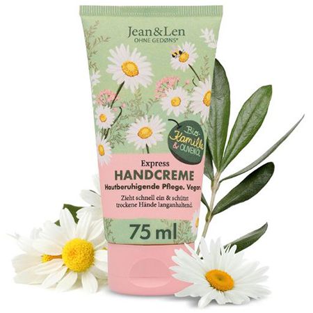 🧴 Jean & Len Kamille & Olivenöl Handcreme, 75ml ab 1,75€ (statt 3€)