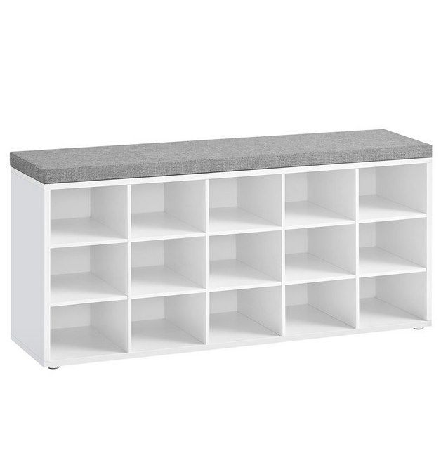 👟 Vasagle Schuhregal mit Sitzfläche & 15 Fächer für 46,99€ (statt 54€)