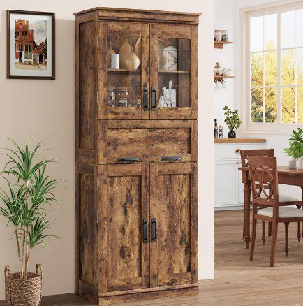 📚 Litake Aufbewahrungsschrank mit 4 Türen & verstellbaren Regalen für 90,99€ (statt 130€)