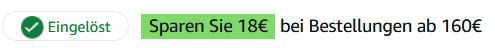🔥 Amazon: 18€ Rabatt ab 160€ Bestellwert   Über 1.000 Artikel mit Apple, LEGO uvm.