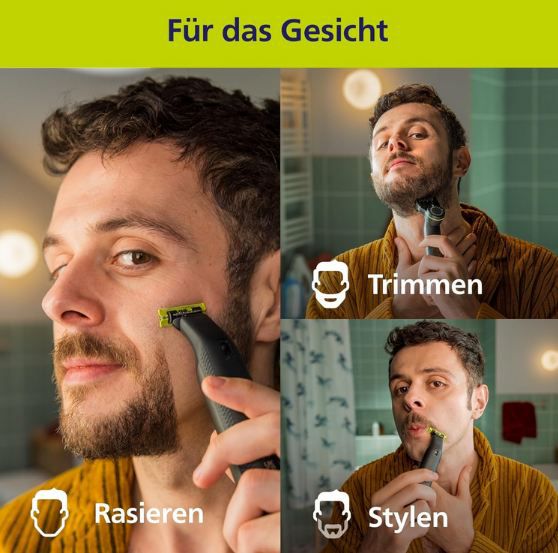 🪒 Philips OneBlade Pro 360 Face & Body Rasierer, Trimmer & Bodygroomer für 60€ (statt 70€) 🪒 Philips OneBlade Pro 360 Face & Body Rasierer, Trimmer & Bodygroomer für 60€ (statt 70€)