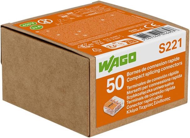 🔌 50er Pack WAGO 221 Serie 3-Leiter Verbindungsklemmen für 17,24€ (statt 21€) 🔌 50er Pack WAGO 221 Serie 3 Leiter Verbindungsklemmen für 17,24€ (statt 21€)