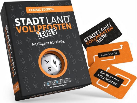 🃏 Denkriesen Stadt Land Vollpfosten Levels Classic für 11,20€ (statt 14€) 🃏 Denkriesen Stadt Land Vollpfosten Levels Classic für 11,20€ (statt 14€)
