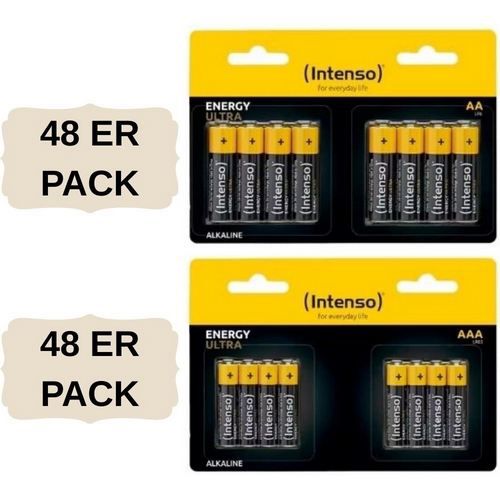 🔋 2 für 1: Intenso, Varta & Duracell Batterien – z.B. 2 x 48er Intenso AA/AAA für 14,98€ (statt 30€)