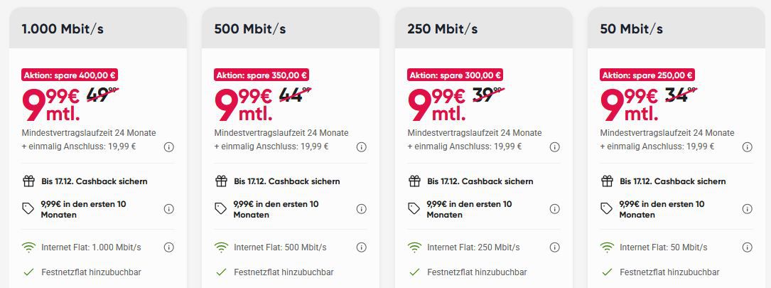 🛜 Pyur Winter Deals: 1.000 Mbit/s. in den ersten 10 Mon. 9,99€ danach 49,99€ + 150€ Cashback 🛜 Pyur Winter Deals: 1.000 Mbit/s. in den ersten 10 Mon. 9,99€ danach 49,99€ + 150€ Cashback