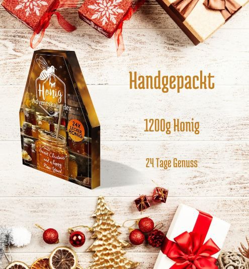 🍯 Huber Kölle Honig Adventskalender mit 24 x 50ml für 24,99€ (statt 48€)