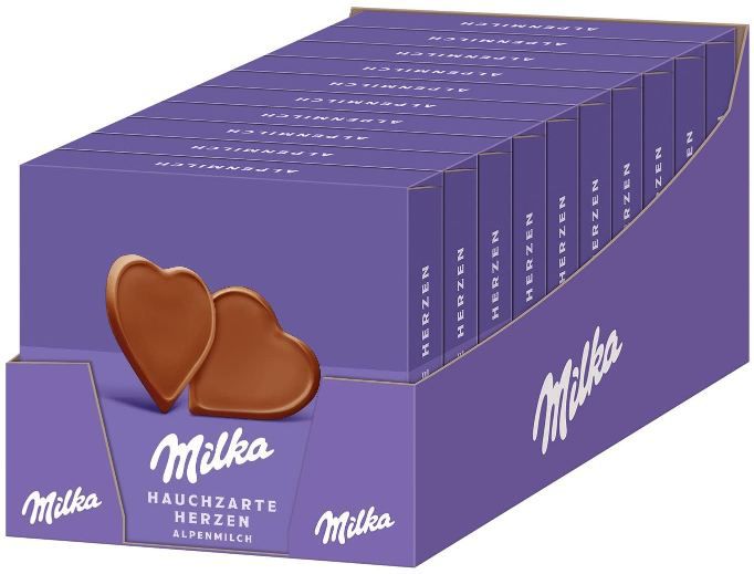 🍫 10er Pack Milka I love Milka Herzen, je 130g ab 21,59€ (statt 35€)