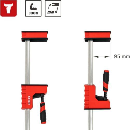 🗜️ Stier Korpuszwinge, 800mm Spannweite, 95mm Ausladung für 27,19€ (statt 38€)