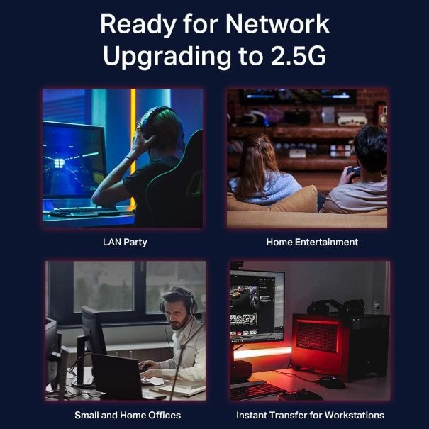 🖥️ TP Link TL SG105 M2 5 x 2.5 Gigabit Ports LAN Switch für 39,77€ (statt 47€)