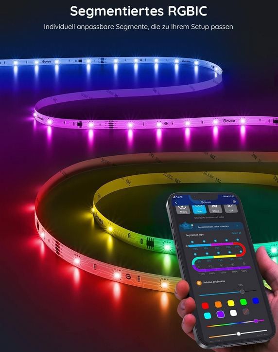 💡 Govee RGBIC LED Streifen mit Segmentcontrol, 20m für 19,99€ (statt 36€) 💡 Govee RGBIC LED Streifen mit Segmentcontrol, 20m für 19,99€ (statt 36€)