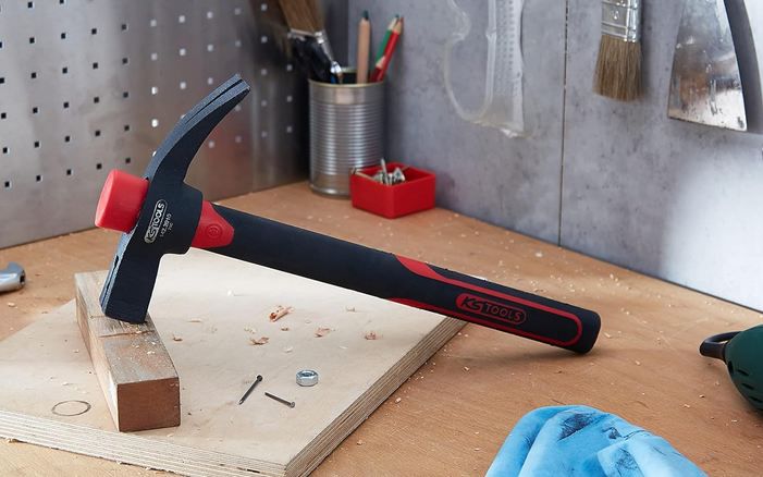 🔨 KS Tools 142.2010 Klauenhammer mit Fiberglasstiel, 700g für 9,59€ (statt 22€)
