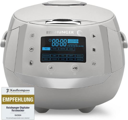 🍚 Reishunger Digitaler Reiskocher & Dampfgarer, 1,5L für 119,99€ (statt 149€) 🍚 Reishunger Digitaler Reiskocher & Dampfgarer, 1,5L für 119,99€ (statt 149€)