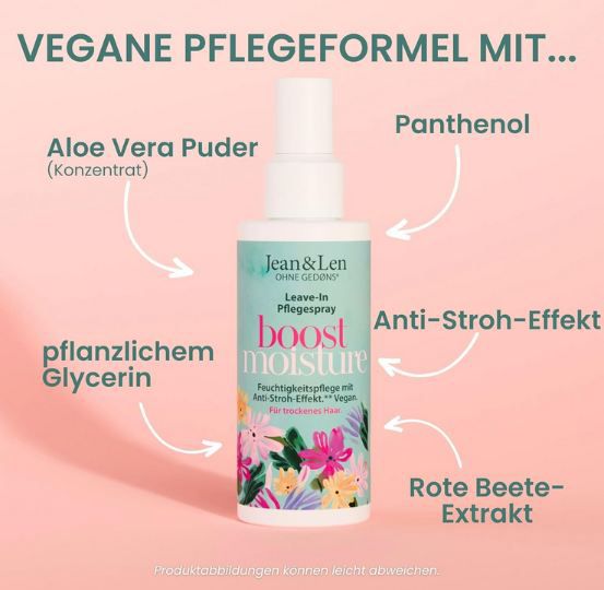 🪮 Jean & Len Boost Moisture Leave In Pflegespray, 100ml ab 2,87€ (statt 4€) 🪮 Jean & Len Boost Moisture Leave In Pflegespray, 100ml ab 2,87€ (statt 4€)