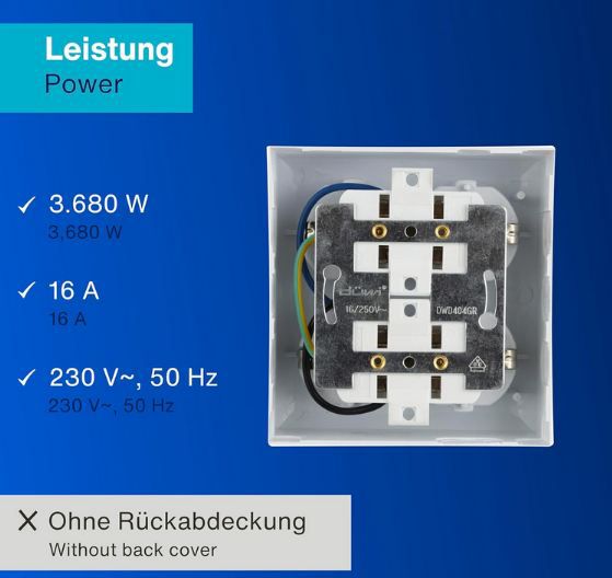 🔌 REV 4 Fach Aufputz Steckdose, 16A, 230V für 4,49€ (statt 11€)
