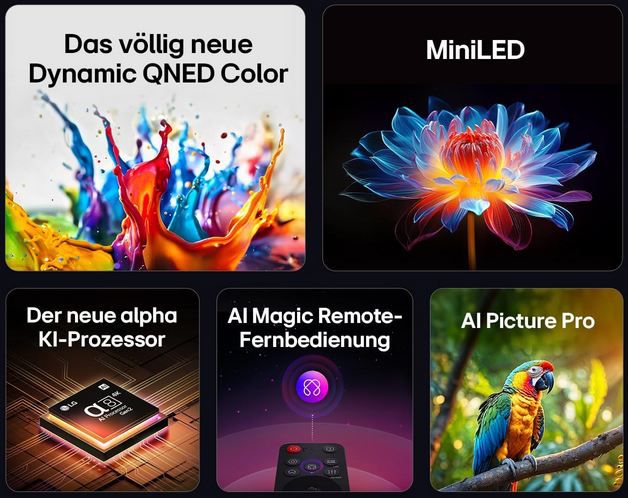 📺 LG 65QNED86A6A 65 📺 LG 65QNED86A6A 65 4K QNED evo AI TV bis 144Hz für 789€ (statt 970€)